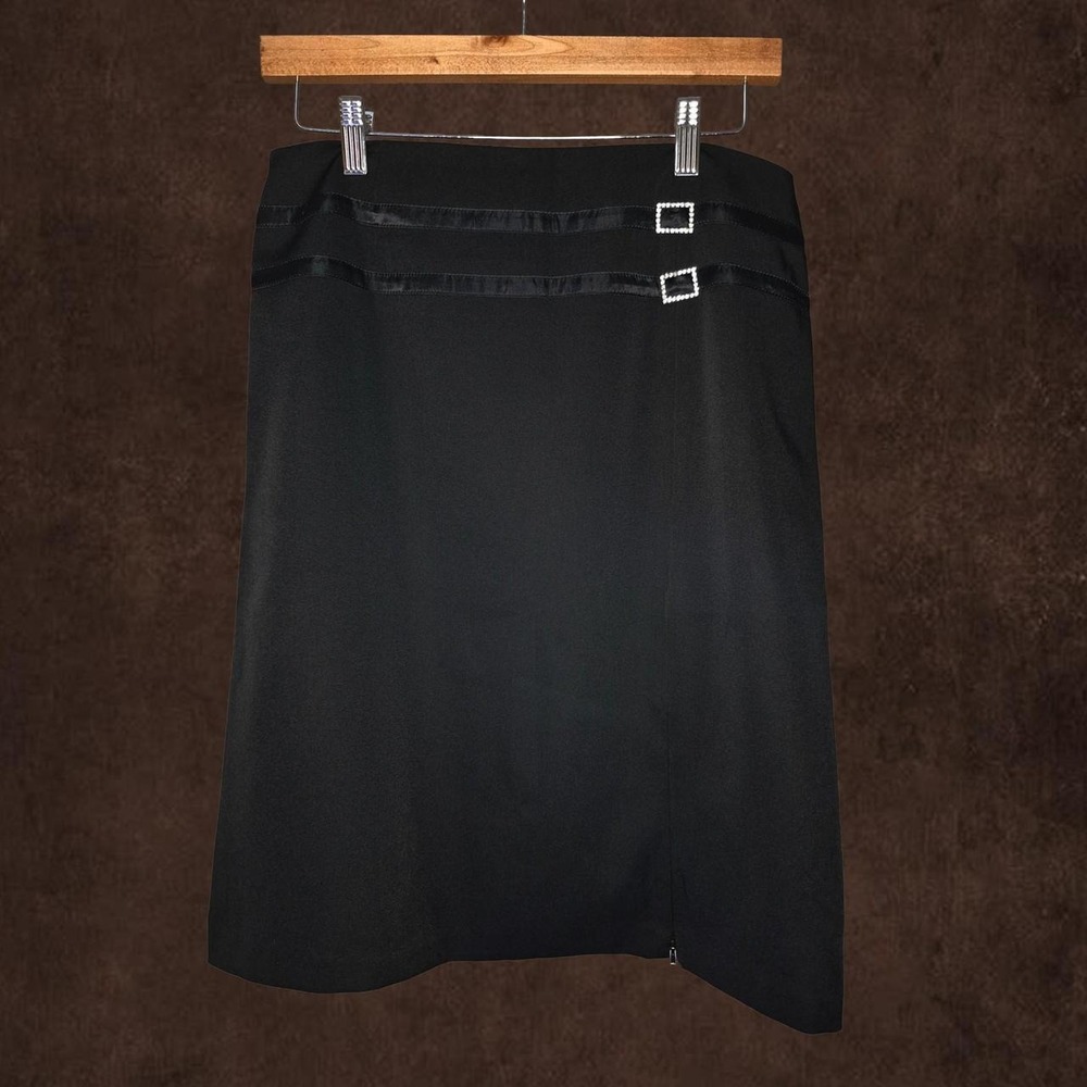 La Copané Paris Black Midi Skirt